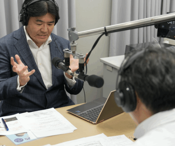 収録風景 Radio recording session