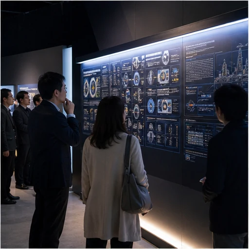 複雑な技術を短時間で伝える展示のイメージ